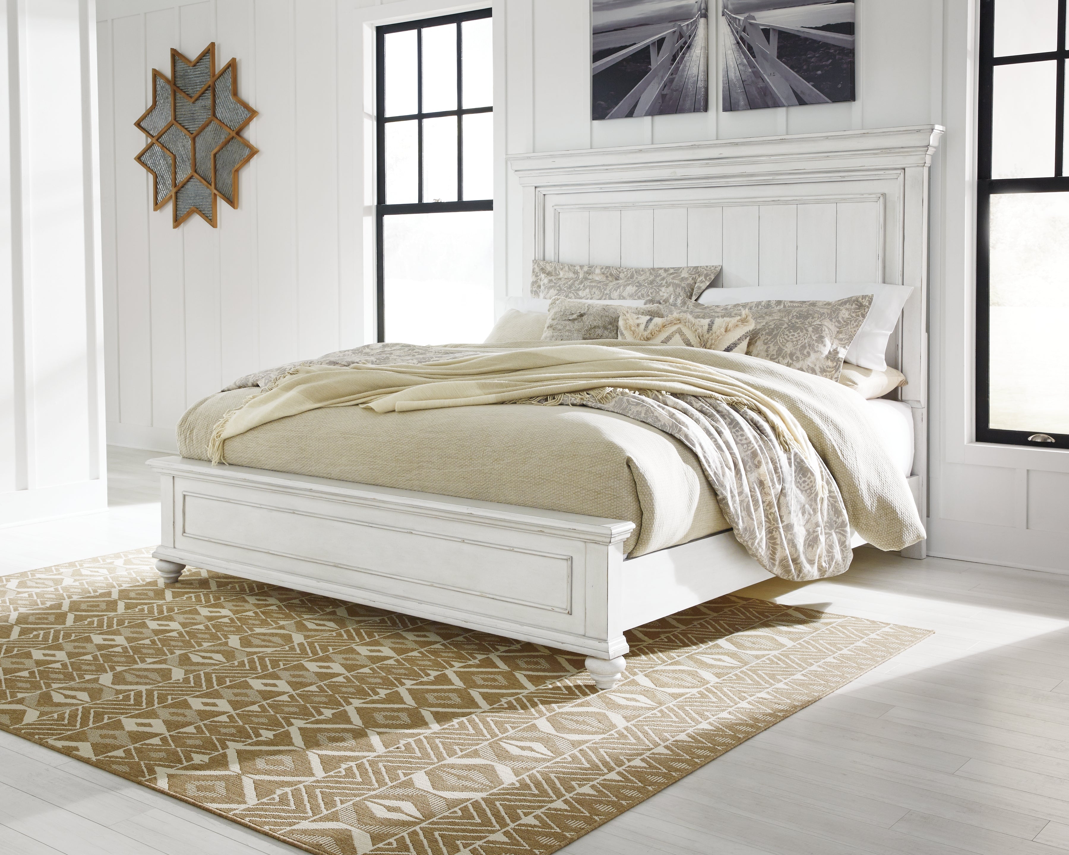 J&M Furniture - Ashley Furniture - Kanwyn California King Panel Bed - California King Panel Bed - B777B11