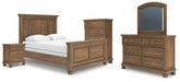 J&M Furniture - Ashley Furniture - Feddinger Queen Panel Bed, Dresser, Mirror, Chest and Nightstand - Queen Panel Bed, Dresser, Mirror, Chest and Nightstand - PCB779B10
