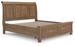 J&M Furniture - Ashley Furniture - Feddinger King Storage Sleigh Bed - King Storage Sleigh Bed - PCB779B8