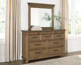 J&M Furniture - Ashley Furniture - Karallin Dresser and Mirror - Dresser and Mirror - PCB782B1