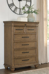 J&M Furniture - Ashley Furniture - Karallin Chest of Drawers - Seven Drawer Chest - PCB782-46