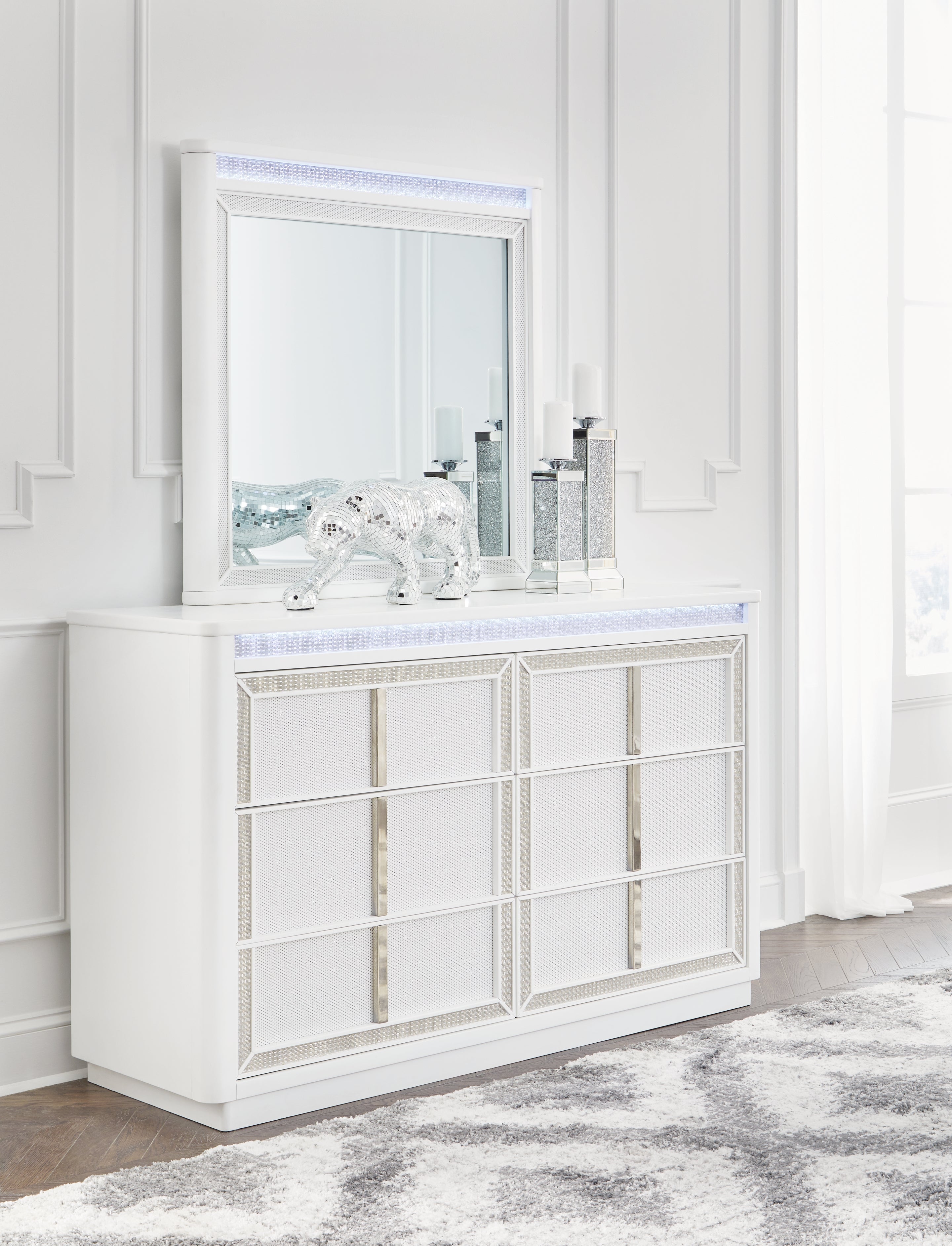 J&M Furniture - Ashley Furniture - Chalanna Dresser and Mirror - Dresser and Mirror - B822B1