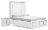 J&M Furniture - Ashley Furniture - Chalanna Queen Panel Storage Bed and Nightstand - Queen Panel Storage Bed and Nightstand - B822B8