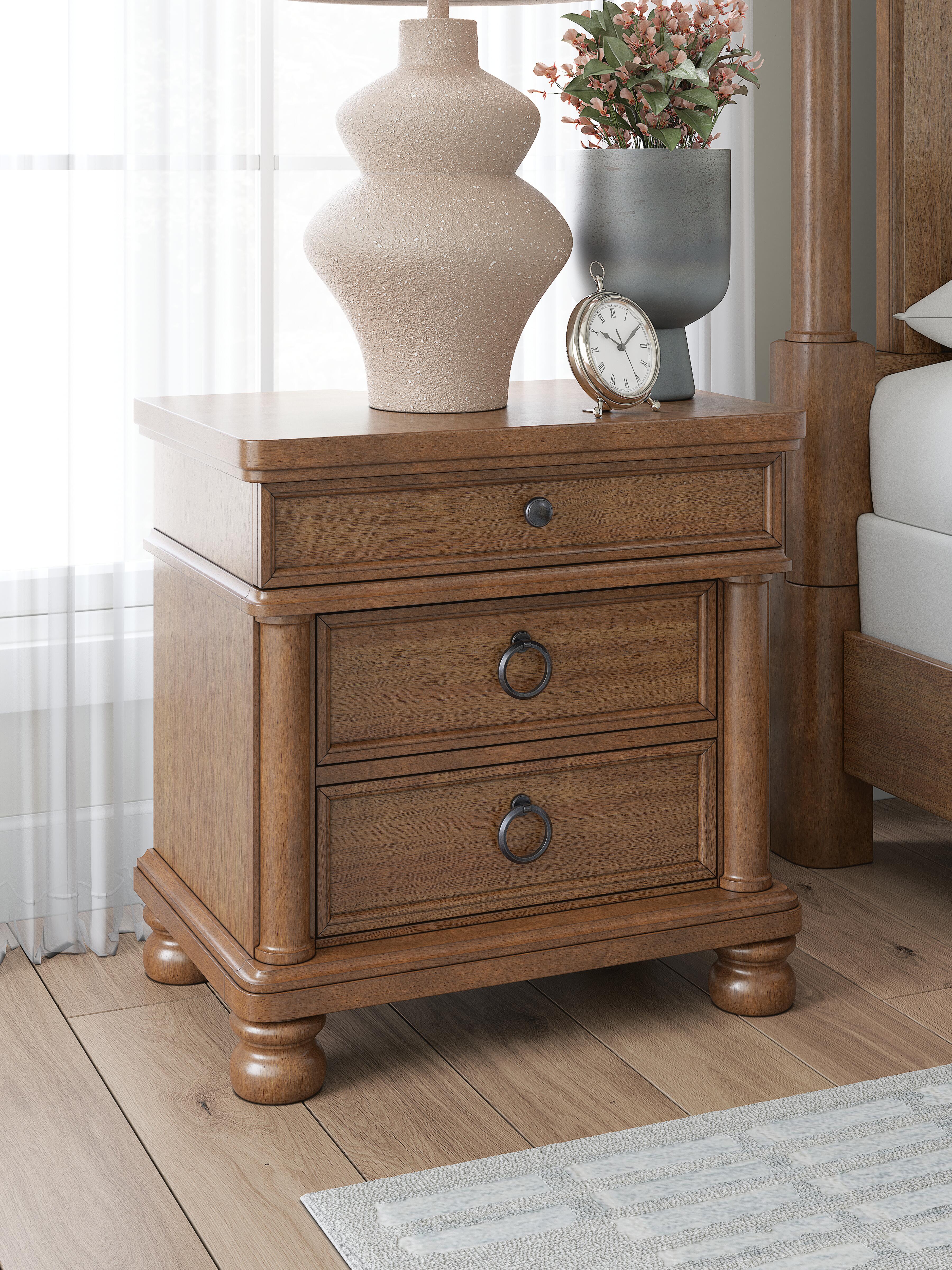 J&M Furniture - Ashley Furniture - Rowlenstown Nightstand - Three Drawer Night Stand - PCB824-93