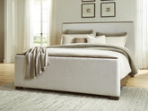 J&M Furniture - Ashley Furniture - Radkin California King Upholstered Panel Bed - California King Upholstered Panel Bed - PCB843B5