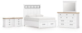 J&M Furniture - Ashley Furniture - Ashbryn Queen Panel Storage Bed, Dresser, Mirror and 2 Nightstands - Queen Panel Storage Bed, Dresser, Mirror and 2 Nightstands - B844B11