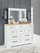 J&M Furniture - Ashley Furniture - Ashbryn Dresser and Mirror - Dresser and Mirror - B844B1