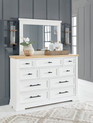 J&M Furniture - Ashley Furniture - Ashbryn Dresser and Mirror - Dresser and Mirror - B844B1