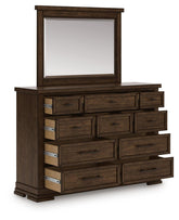 J&M Furniture - Ashley Furniture - Taffenbrook Dresser and Mirror - Dresser and Mirror - B849B1