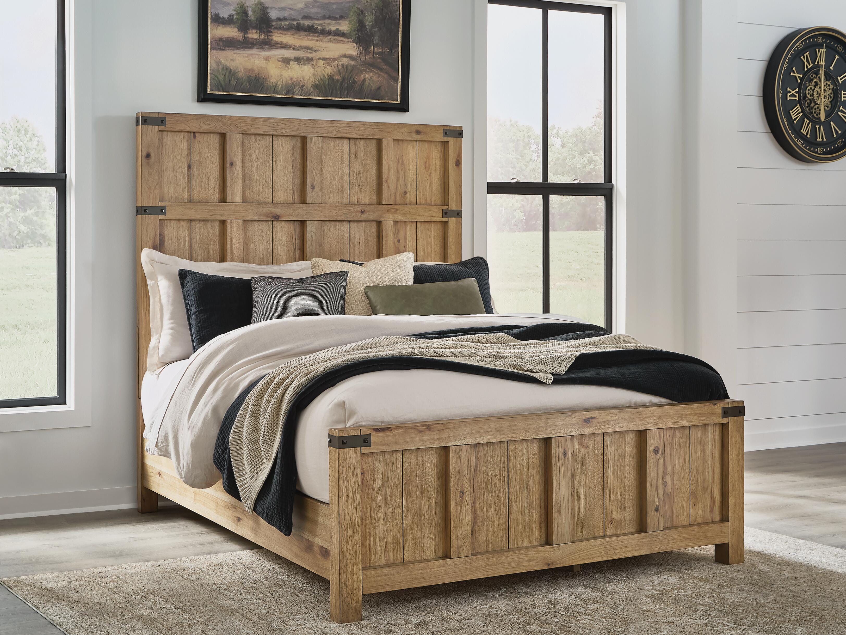 J&M Furniture - Ashley Furniture - Ridgester Queen Panel Bed - Queen Panel Bed - B858B2