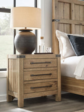 J&M Furniture - Ashley Furniture - Ridgester Nightstand - Three Drawer Night Stand - B858-93