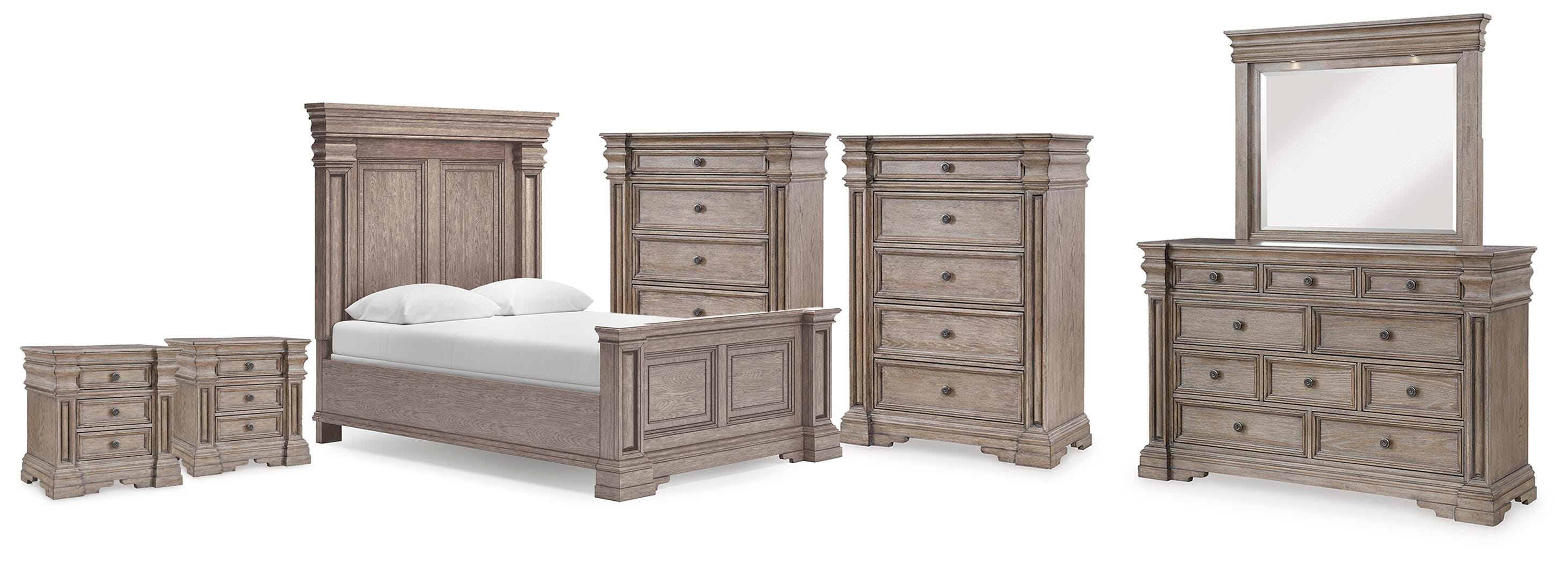 J&M Furniture - Ashley Furniture - Blairhurst Queen Panel Bed. Dresser, Mirror, 2 Chests and 2 Nightstands - Queen Panel Bed. Dresser, Mirror, 2 Chests and 2 Nightstands - B916B13
