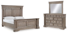 J&M Furniture - Ashley Furniture - Blairhurst California King Panel Bed, Dresser and Mirror - California King Panel Bed, Dresser and Mirror - B916B7
