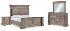 J&M Furniture - Ashley Furniture - Blairhurst King Panel Bed, Dresser, Mirror and Nightstand - King Panel Bed, Dresser, Mirror and Nightstand - B916B9