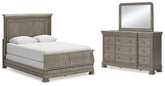J&M Furniture - Ashley Furniture - Lexorne Queen Sleigh Bed, Dresser and Mirror - Queen Sleigh Bed, Dresser and Mirror - B924B3