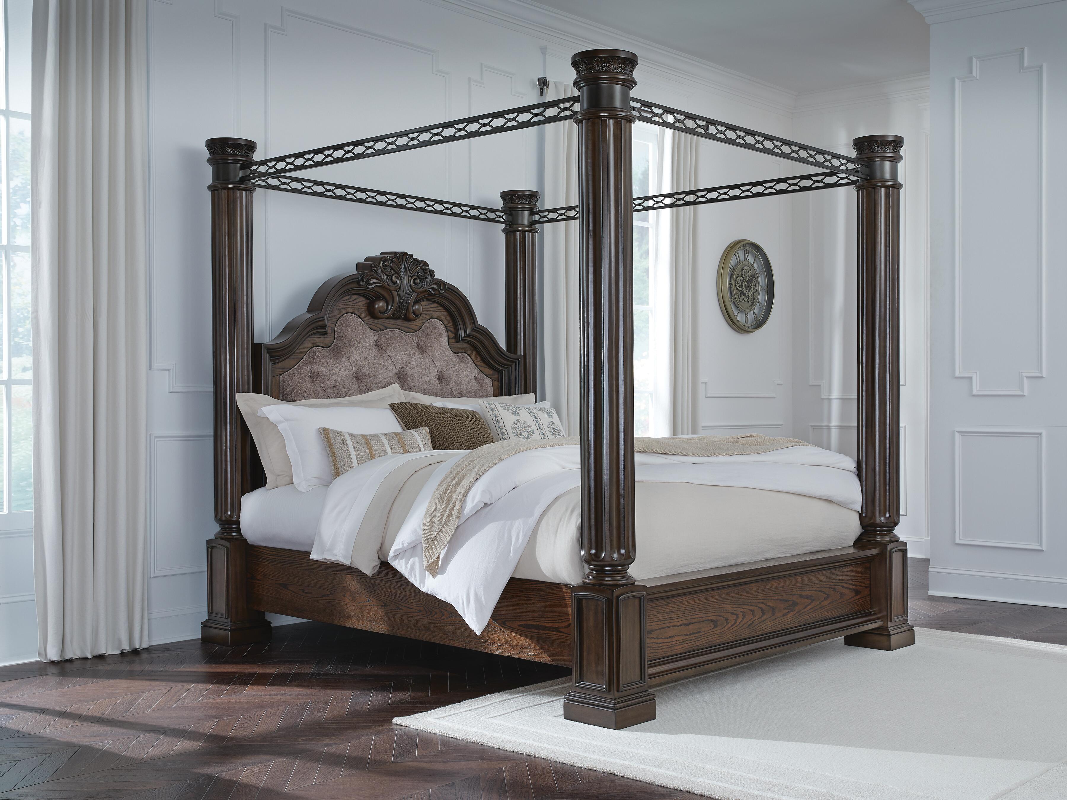 J&M Furniture - Ashley Furniture - Maylee Queen Canopy Bed - Queen Canopy Bed - B947B8
