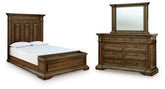 J&M Furniture - Ashley Furniture - Frantanna Queen Panel Storage Bed, Dresser and Mirror - Queen Panel Storage Bed, Dresser and Mirror - PCB949B5