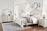 J&M Furniture - Ashley Furniture - Arlendyne King Panel Bed, Dresser, Mirror, Chest and 2 Nightstands - King Panel Bed, Dresser, Mirror, Chest and 2 Nightstands - B980B8