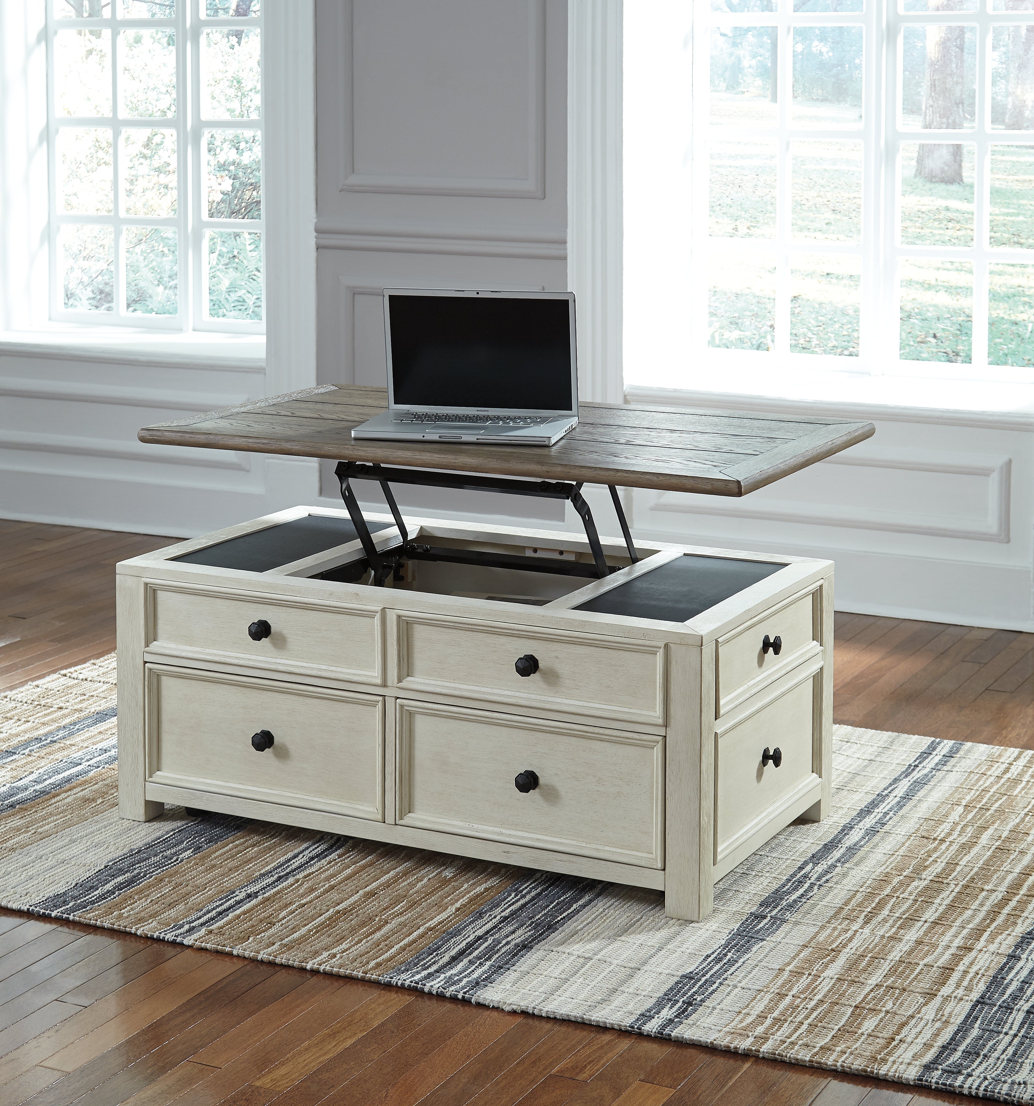 Bolanburg Coffee Table with Lift Top Ashley Furniture
