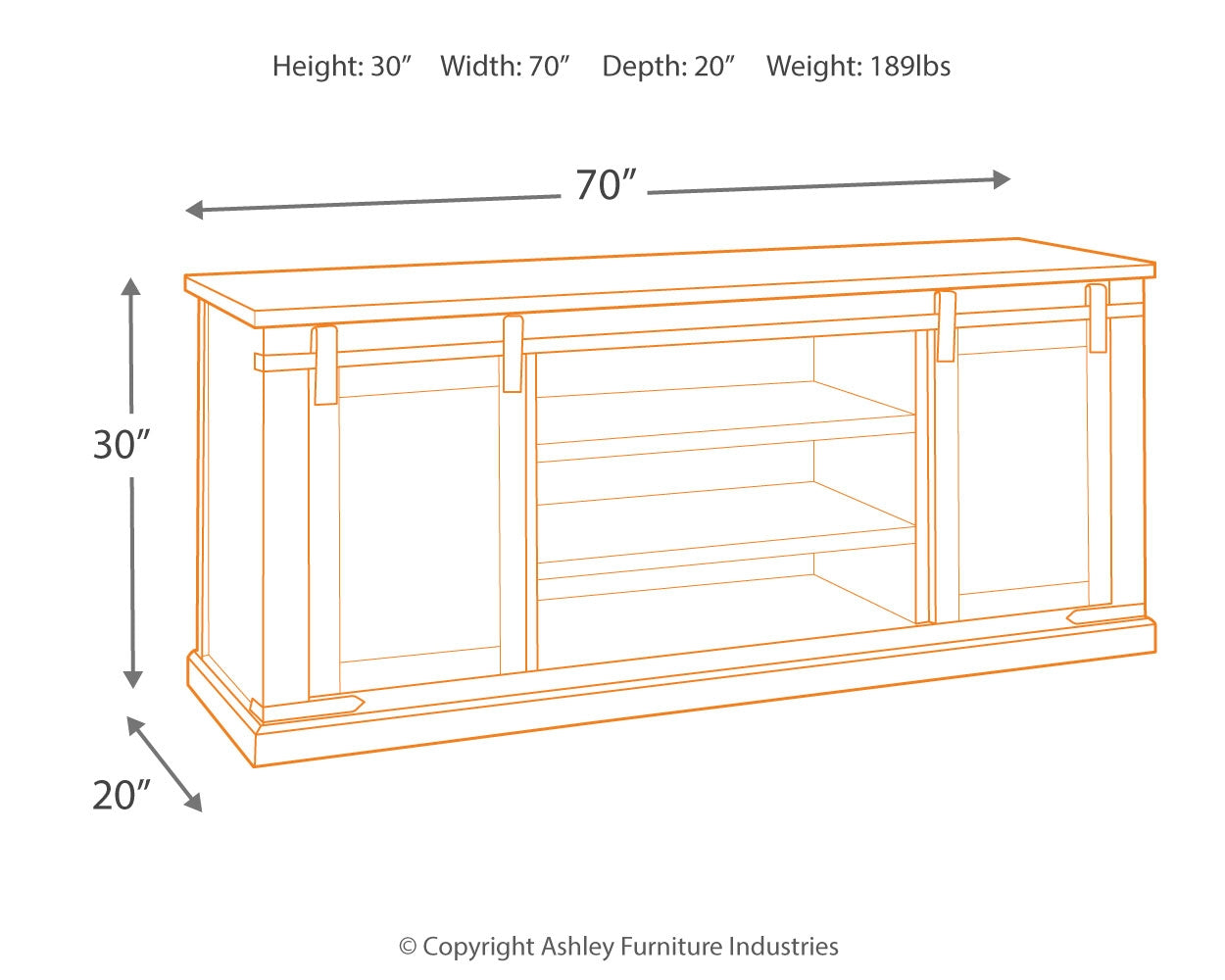 Budmore TV Stand Ashley Furniture