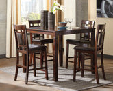 J&M Furniture - Ashley Furniture - Bennox Counter Height Dining Table and Bar Stools (Set of 5) - DRM Counter Table Set (5/CN) - D384-223