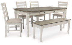 J&M Furniture - Ashley Furniture - Skempton Dining Table, 4 Chairs, and Bench - Dining Table, 4 Chairs, and Bench - D394D5