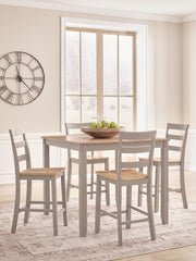 J&M Furniture - Ashley Furniture - Harperfeld Counter Height Dining Table and 4 Counter Stools - DRM Counter Table Set (5/CN) - PCD403-223