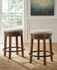 J&M Furniture - Ashley Furniture - Valebeck Counter Height Barstool (Set of 2) - Counter Height Barstool (Set of 2) - D546-124X2