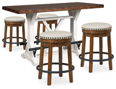 J&M Furniture - Ashley Furniture - Valebeck Counter Height Table and 4 Stools - Counter Height Table and 4 Stools - D546D8
