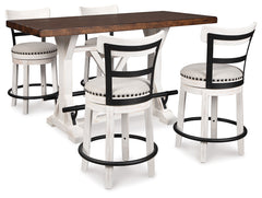 J&M Furniture - Ashley Furniture - Valebeck Counter Height Dining Table and 4 Barstools - Counter Height Dining Table and 4 Barstools - D546D4