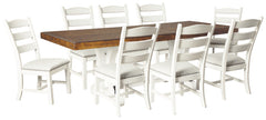 J&M Furniture - Ashley Furniture - Valebeck Dining Table and 8 Chairs - Dining Table and 8 Chairs - D546D7