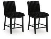 J&M Furniture - Ashley Furniture - Mervannie Counter Height Barstool (Set of 2) - Counter Height Barstool (Set of 2) - PCD571-124X2