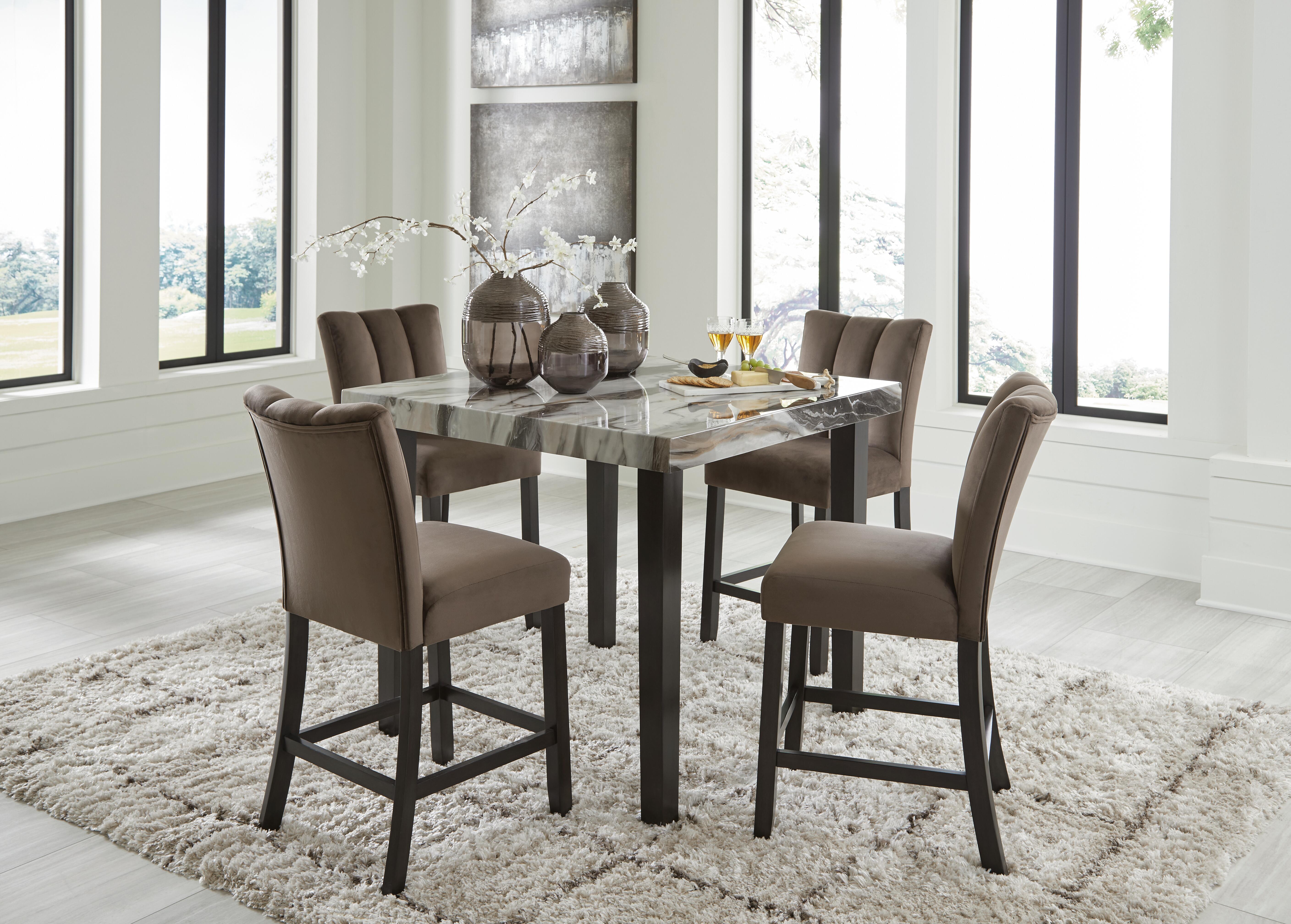 J&M Furniture - Ashley Furniture - Jeshina Counter Height Dining Table and 4 Barstools - Counter Height Dining Table and 4 Barstools - PCD581D3