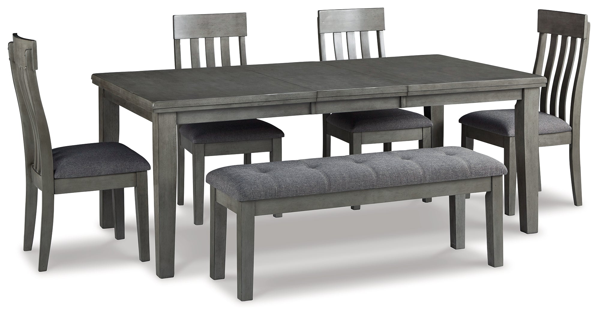 J&M Furniture - Ashley Furniture - Hallanden Dining Table, 4 Chairs, and Bench - Dining Table, 4 Chairs, and Bench - D589D2