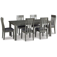 J&M Furniture - Ashley Furniture - Hallanden Extension Dining Table and 6 Chairs - Extension Dining Table and 6 Chairs - D589D6