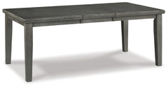 J&M Furniture - Ashley Furniture - Hallanden Dining Extension Table - RECT DRM Butterfly EXT Table / Gray - D589-35