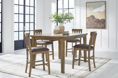 J&M Furniture - Ashley Furniture - Urbinforte Counter Height Extension Dining Table and 4 Barstools - Counter Height Extension Dining Table and 4 Barstools - PCD592D3