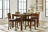 J&M Furniture - Ashley Furniture - Ralene Counter Height Dining Table and 4 Barstools - Counter Height Dining Table and 4 Barstools - D594D11