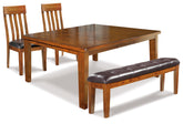 J&M Furniture - Ashley Furniture - Ralene Dining Table and 2 Chairs and Bench - Dining Table and 2 Chairs and Bench - D594D8