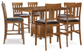 J&M Furniture - Ashley Furniture - Ralene Counter Height Dining Table and 6 Barstools - Counter Height Dining Table and 6 Barstools - D594D5