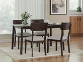 J&M Furniture - Ashley Furniture - Mallenette Dining Table and 4 Chairs (Set of 5) - Dining Room Table Set (5/CN) - PCD607-225