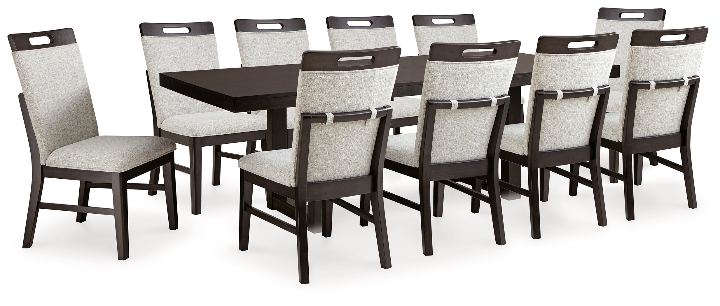 J&M Furniture - Ashley Furniture - Neymorton Dining Table and 10 Chairs - Dining Table and 10 Chairs - D618D4