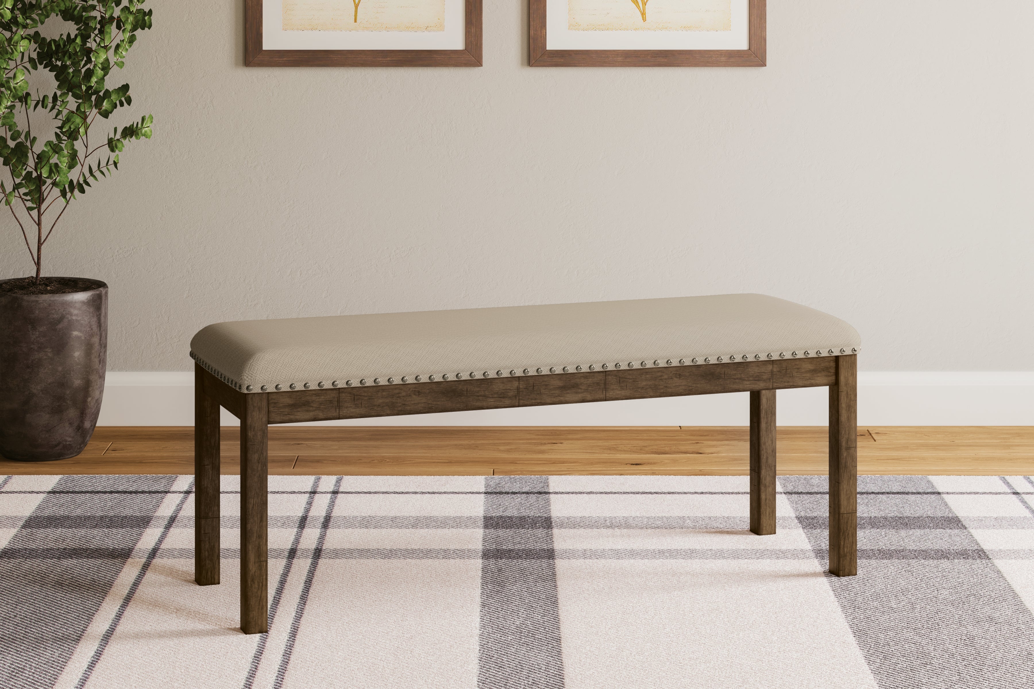 J&M Furniture - Ashley Furniture - Moriville Dining Bench - Upholstered Bench - D631-00