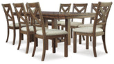 J&M Furniture - Ashley Furniture - Moriville Dining Table and 8 Chairs - Dining Table and 8 Chairs - D631D13