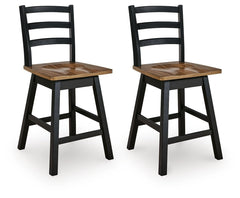 J&M Furniture - Ashley Furniture - Wildenauer Counter Height Barstool (Set of 2) - Counter Height Barstool (Set of 2) - D634-224X2