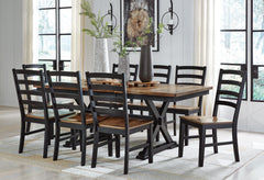 J&M Furniture - Ashley Furniture - Wildenauer Dining Table and 8 Chairs - Dining Table and 8 Chairs - D634D5