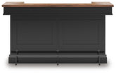 J&M Furniture - Ashley Furniture - Wildenauer 78" Bar - Bar / Brown/Black - D634-65