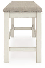 Robbinsdale Counter Height Extension Dining Table, 6 Barstools and Bench
