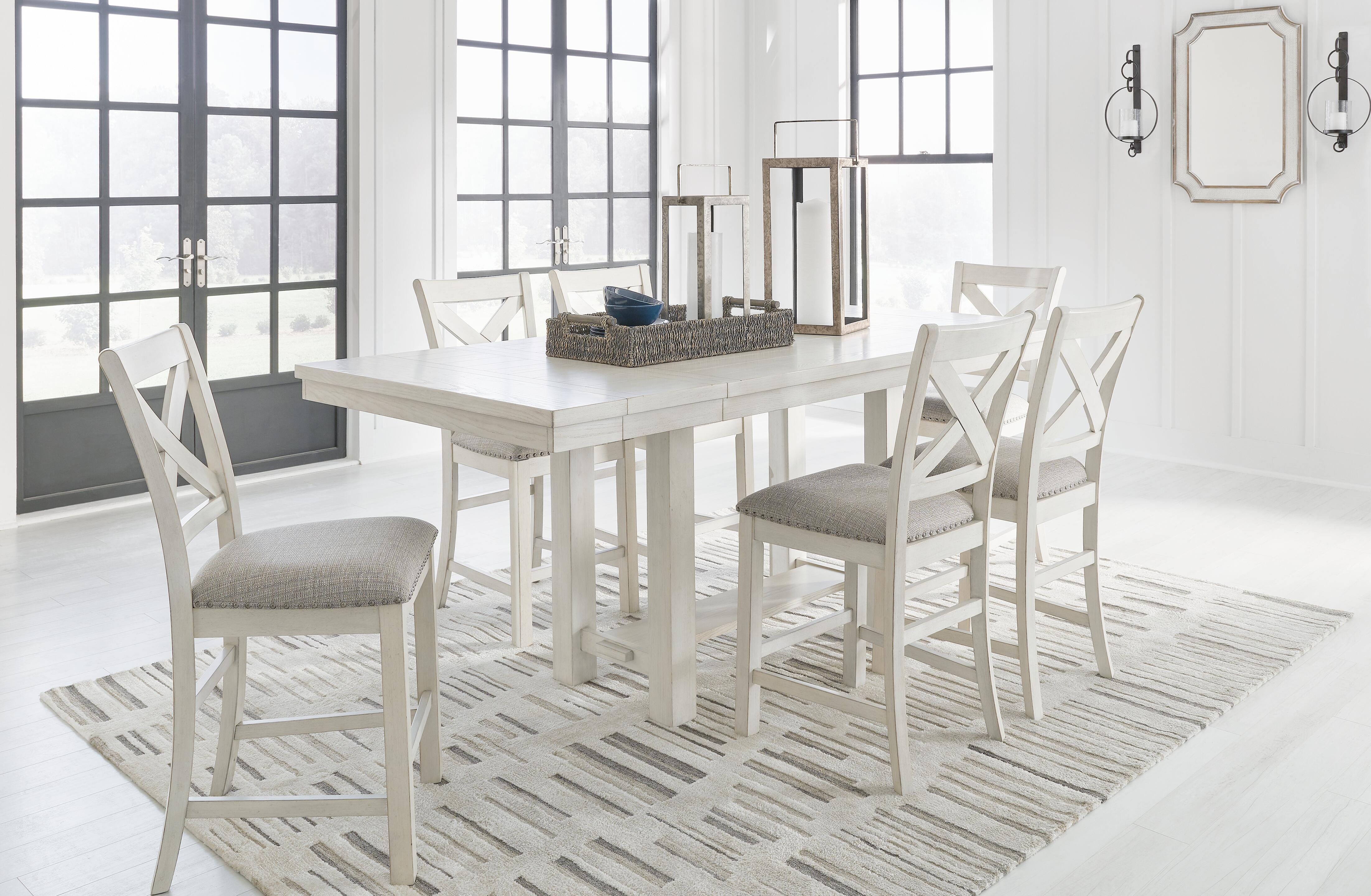 J&M Furniture - Ashley Furniture - Robbinsdale Counter Height Dining Table and 6 Barstools - Counter Height Dining Table and 6 Barstools - D642D5