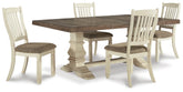 J&M Furniture - Ashley Furniture - Bolanburg Extension Dining Table and 4 Chairs - Extension Dining Table and 4 Chairs - D647D15
